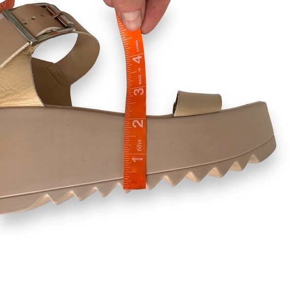 Steve Madden Lake Wedge Sandal Leather Lugged Shoe Women's Size 41 (9.5) - Picture 9 of 10